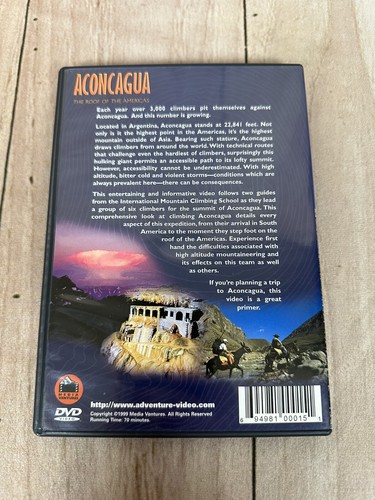 Aconcagua The Roof Of The Americas DVD Mountain Climbing Video RARE VGC - Picture 5 of 8