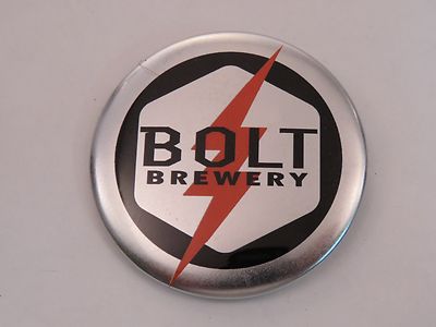 BEER BUTTON Pinback ~ BOLT Brewery ~ San Diego, CALIFORNIA ** See More in STORE