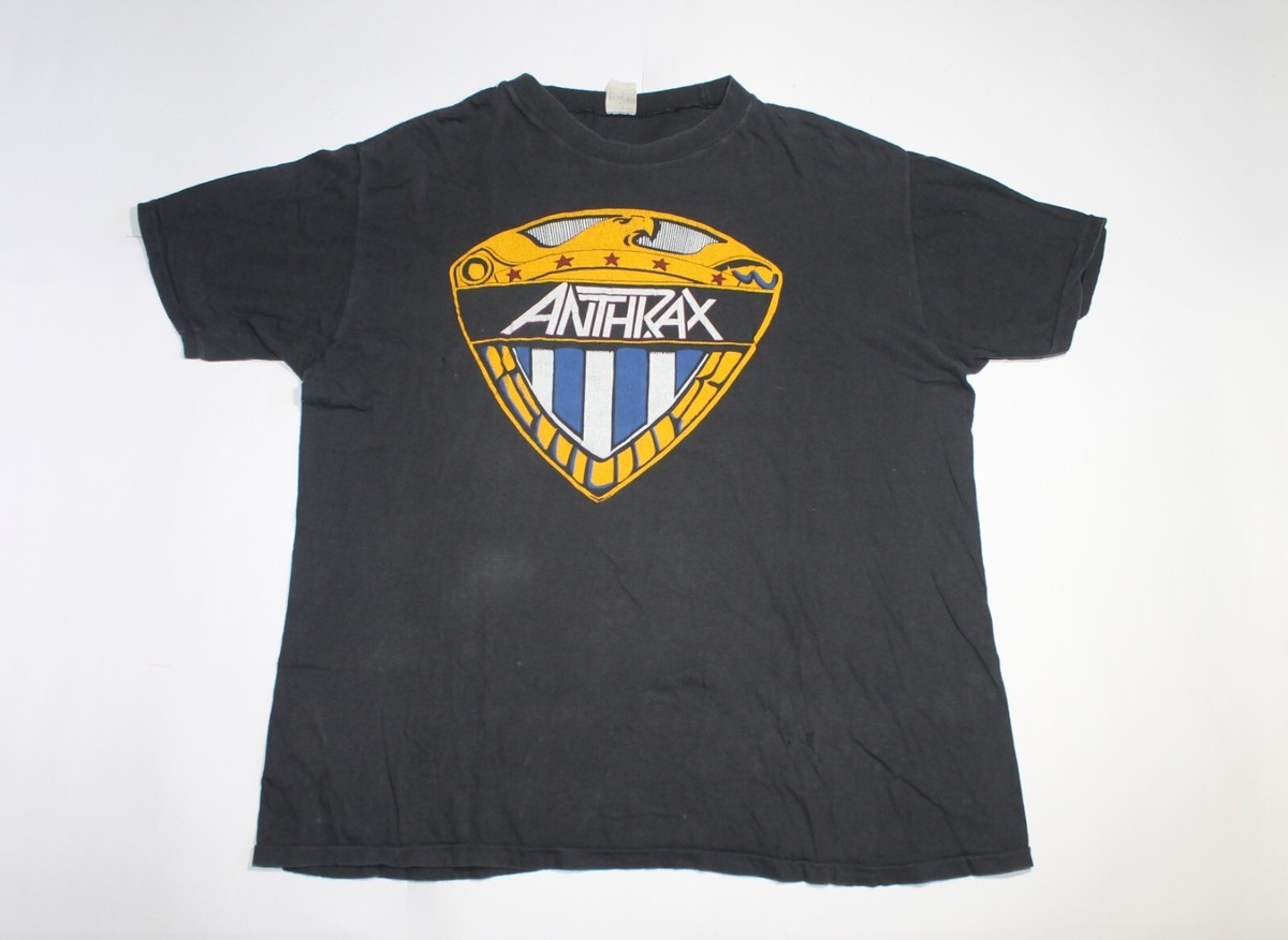 80s Vtg Anthrax T-Shirt We Are The Law UK & European Tour Thrash
