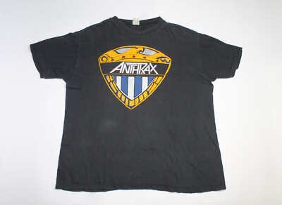 Anthrax Vintage T-シャツ 80s Vtg Anthrax T-Shirt We Are The Law UK & European Tour Thrash