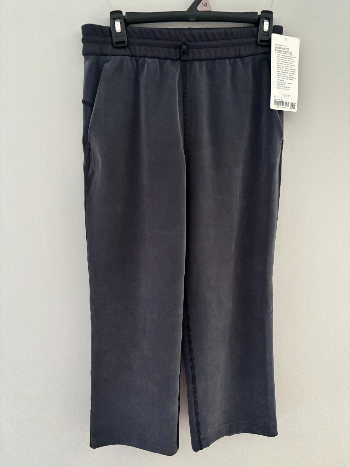 ALTRA Pantaloni crop Lululemon Softstreme HR gamba dritta nuovi con etichette vendita al dettaglio $ 118 taglia 6