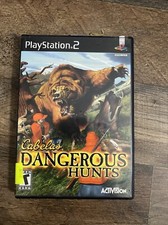 Cabela's Dangerous Hunts PS2 PlayStation 2 AD/MD Complete CIB - (See Pics)