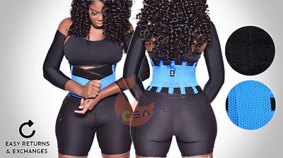 Xtreme Power Blue Tecnomed Slimming Control Waist Trainer Back Support Gym Belt