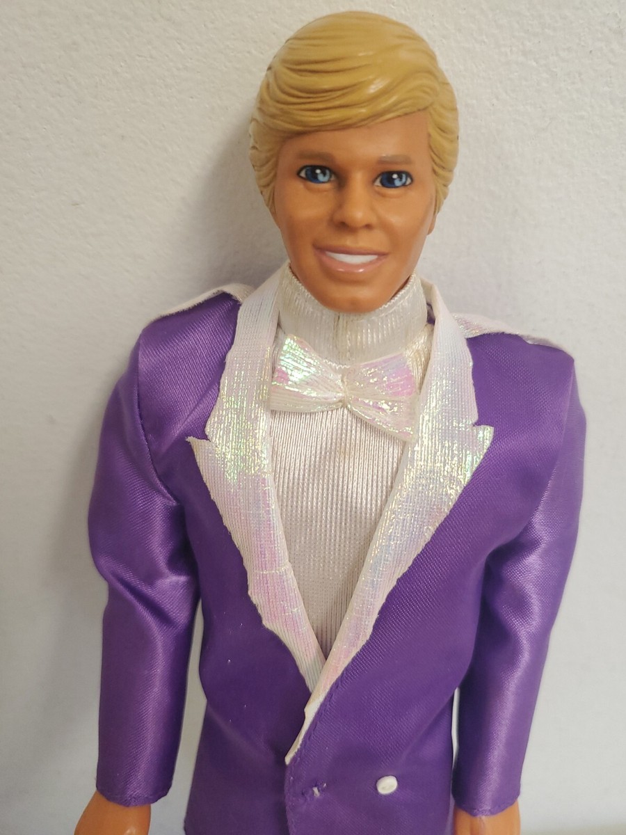 Vintage 1989 Barbie My First Ken Doll Handsome Prince Purple