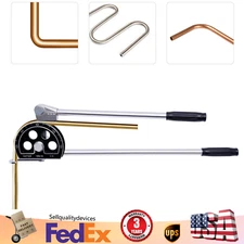 Ratcheting Manual Lever Pipe Bender 0-180° Bending Machine 3/4" Tube Bender New