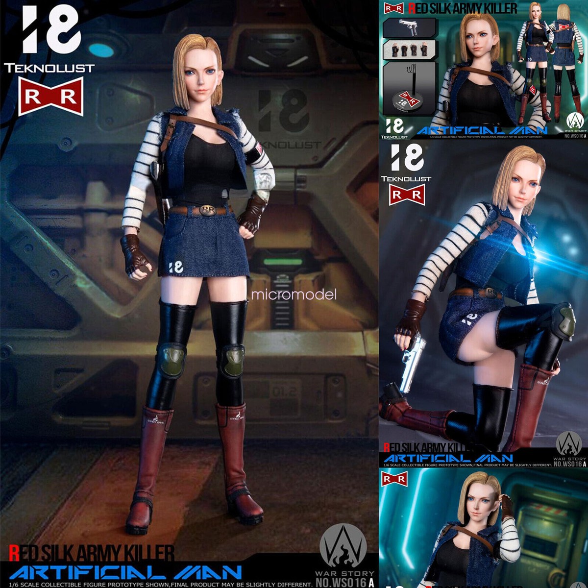 ミリタリー WAR STORY1/6 Red Silk Army Killer WS016A Pre! WAR STORY 1/6 WS016A Red Silk Army Killer Female Collectible