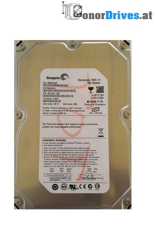 Seagate  ST3750640AS - 750 GB - SATA  - 9BJ148-305 - PCB 100406533 Rev A*
