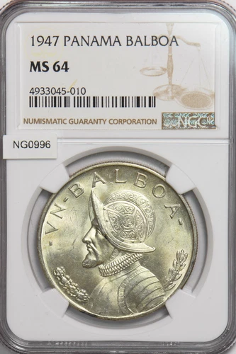 Panama 1947 Balboa NGC MS64 NG0996 combine shipping