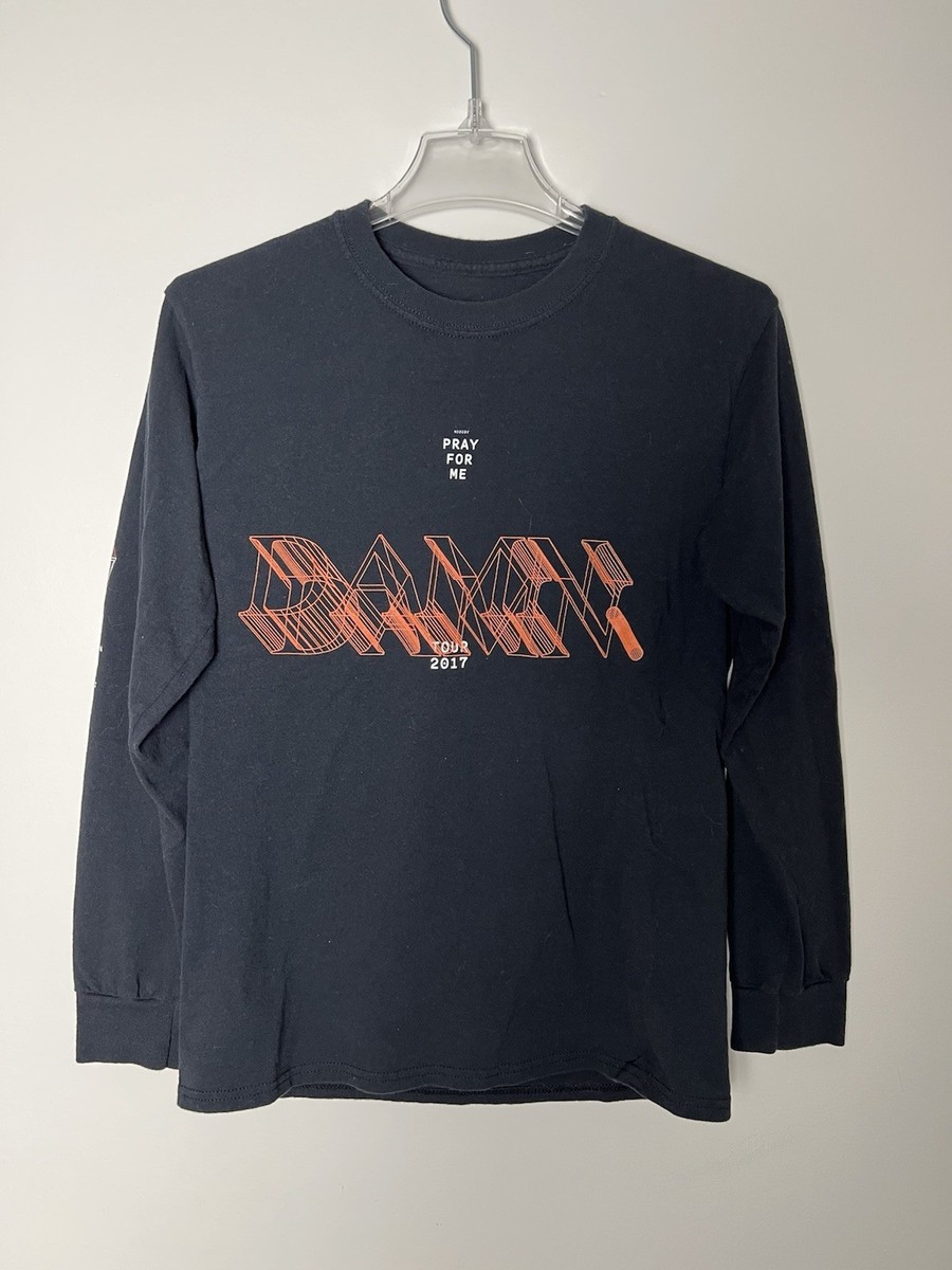 Kendrick Lamar DAMN. Tour 2017 Long Sleeve T-Shirt Size S TDE