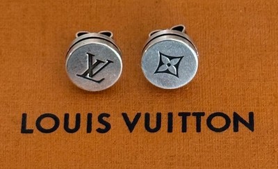 Louis Vuitton LV Tailor Earrings  Sterling Silver 925 With Box & Pouch