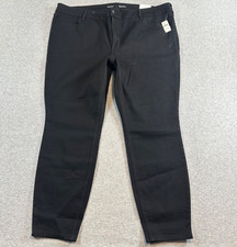 Old Navy Women's Plus Size 24 High Rise Super Skinny Denim Jeans Black NWT