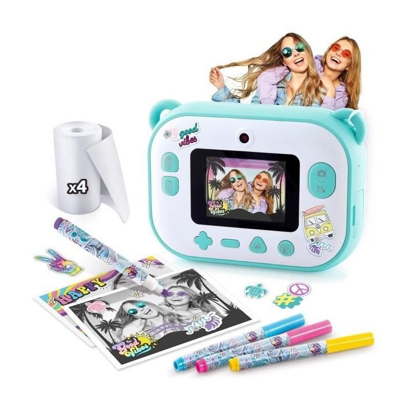 Appareil photo a impression instantanee 3 en 1 CLK 001 Photo Creator pour enfant bleu