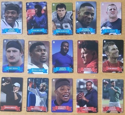Dave & Buster's NFL Red Zone Rush FULL 15 Card Set Brady Mahomes Rodgers Barkley