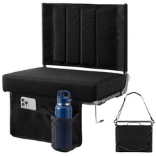 Stadium Seats with Back Support, Bleacher Chairs with 3.15 Inch Thick Padded ...