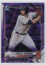 2021 Bowman Chrome Sapphire Prospects Purple Refractor /25 Triston Casas jc3
