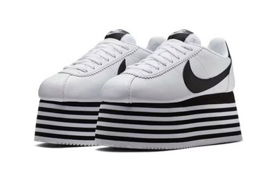 Nike COMME des Garcons x Cortez Check White W Japanese CDG Black 