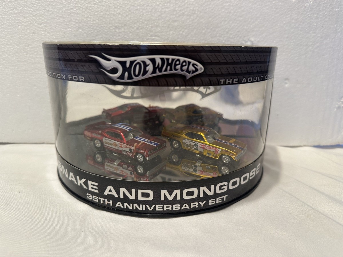 Hot Wheels Snake & Mongoose Dragster 35th Anniversary Set 1/64 NIB