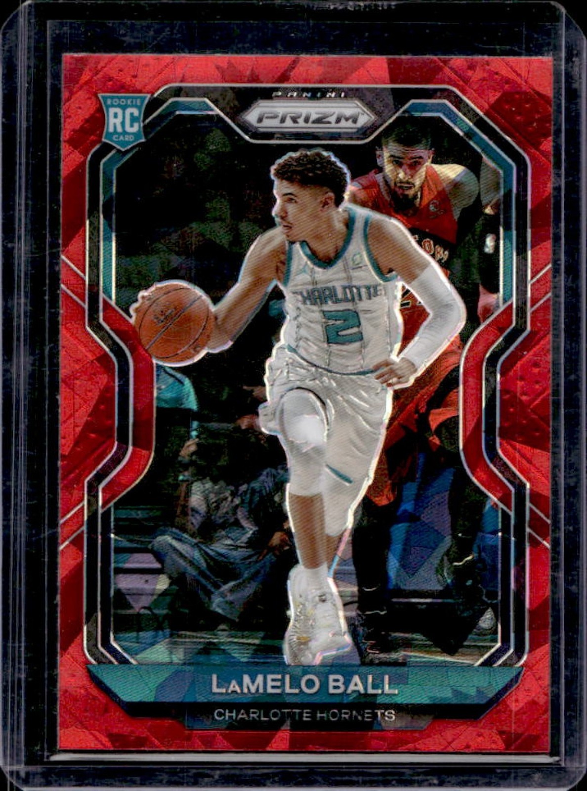 2020-21 Prizm LaMelo Ball RC Red Ice Prizm Rookie #278 Hornets