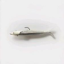 Sandeel Sea Fishing Lures Bass Pollock  Wrasse Mackrel Silver White 23g