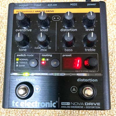 tc electronic nova drive Rare Analog Circuit NDR 1 Overdrive Effektpedal