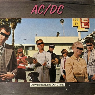 AC/DC  - Dirty Deeds Done Dirt Cheap (LP) (1st Pressing) (VG+/G+)