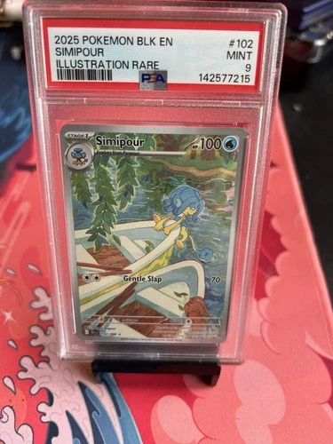 Simipour 2025 Black Bolt IR 102/86 PSA 9! USA Seller!