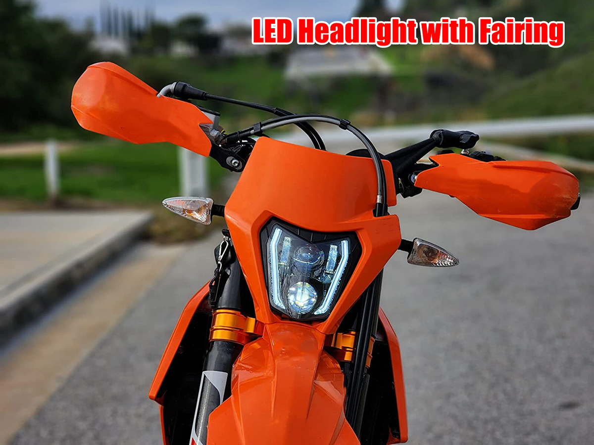 LED Headlight with Fairing for KTM 690 690R 150 250 300 350 450