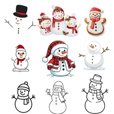 Custom Snowman Christmas Ornament SVG Bundle Santa,Laser Cut Files & Cricut svg