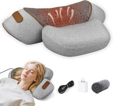 3-In-1 Neck Massager Pillow with Heat, Massage Stretcher, Traction Massager fo