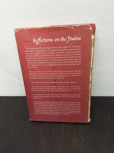 Reflections on the Psalms by CS Lewis 1958, Harcourt,  Brace, And Company HCDJ - Imagen 2 de 11