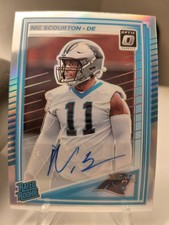 2025 Panini Donruss Optic NFL Rated Rookie Auto Nic Scourton /199