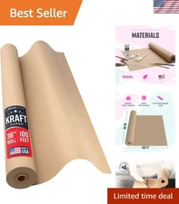 All-Purpose 36" x 100 ft Brown Kraft Paper - Perfect for Wrapping & Packaging