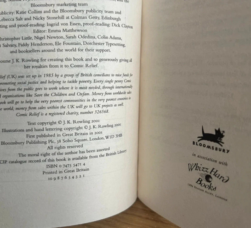 First Edition Harry Potter's School Books by J.K. Rowling UK 1st Editions - Image 3 of 4