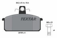 Textar Bremsbelagsatz, Scheibenbremse Vorderachse U.A. FüR Lancia, Saab, Seat