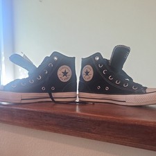 Converse Chuck Taylor All Star High-Top BLACK Canvas Sneakers Mens 5, Women  s 7