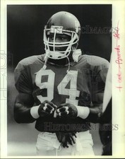 Press Photo Michael Brooks during New York Giants football practice - sis00021