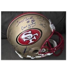 San Francisco 49ers Riddell Football Helmet Autographed by multiple HOF legends