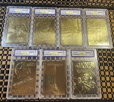 1996 Score Board Star Wars 23KT Gold Cards WCG 10 Gem Mint COMPLETE SET