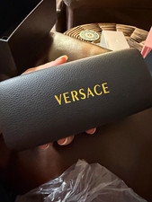 Versace Women's Oval Sunglasses Tortoiseshell Brown Plastic Frame Brown Tinted