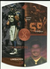 JUNIOR SEAU 1998 SPx Bronze #38 $4 San Diego Chargers