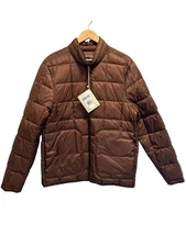 Frank And Oak Jacket Women’s Aero Packable Puffer Insulated Brown XL NWT Flawed