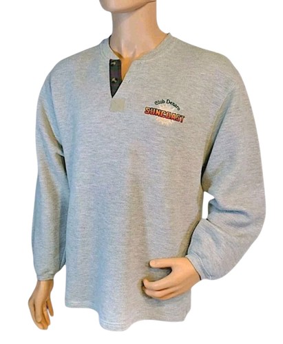 Vintage Club Denaro Casino Sweater Suncoast  100% Cotton Medium Made in USA 