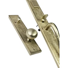 Signature Hardware 441342 Traeger Hammered Style Keyed Entry Door Handleset