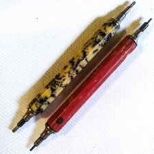 Antique Celluloid Ruling Pens – Early 1900s Drafting Art Tools Set Bakelite