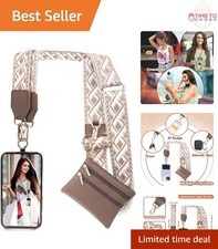 Cellphone Strap with Wallet Nylon Adjustable Anti Theft Crossbody for Women