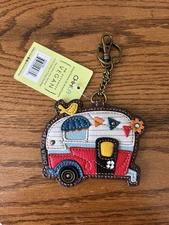 Chala Camper Key Fob / Coin Purse - Camping NWT