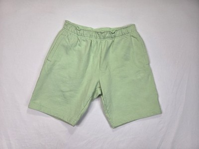032C Organic Cotton Sweat Shorts Mint Green Size S Drawstring Casual Lounge
