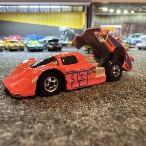 Vintage 1983 Mattel Hot Wheels Pink GTS Racecar 13 Die Cast Vehicle