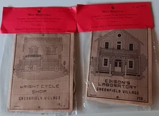 Mini-Memories Counted Cross Stitch Kit No. 404 & 406, Henry Ford Museum Kit, NEW