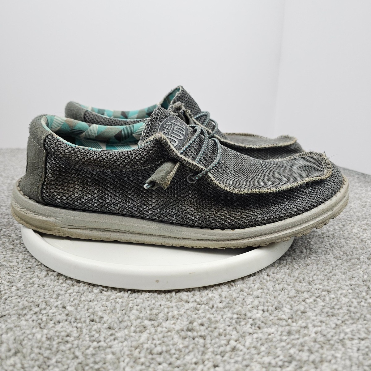 Hey Dude Wally Sox Charcoal Slip On Shoes Men